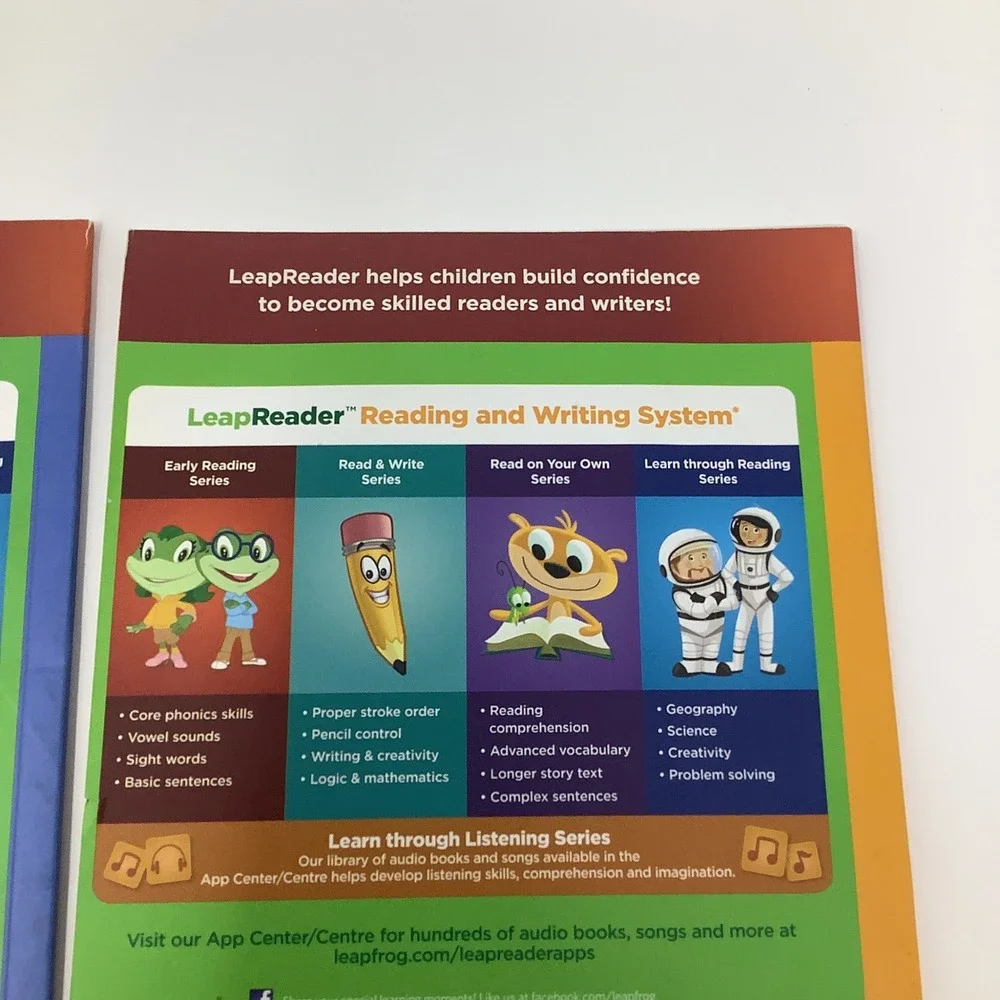 LeapFrog LeapReader Early Reading Books Lot 2‎ Best Job I Spy Sky Hardcover
